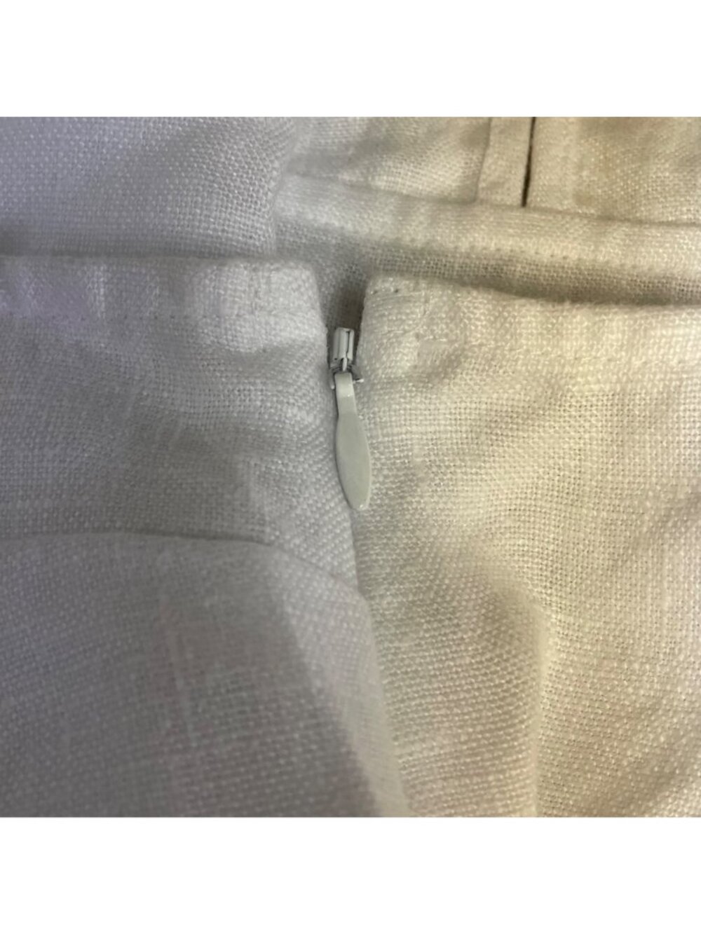 Madewell Embroidered Eyelet Square Neck Linen Tank Mini Dress White Sz 8 - Picture 8 of 11